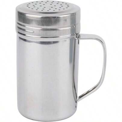 Spice Jars Stainless Steel Storage Containers, Seasoning Bottle Rotatable Seasoning Shaker Spice Bottle With Rotating Cover And Handle Salt, Kitchen CookingSIZE: L