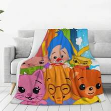 Soft Funny Throw Blanket Super Plim Plim Premium Flannel Fleece Lightweight Blanket Warm Plush Blankets All Season Use - Nhiều màu - Xem 3
