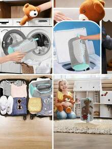 360° Deep Clean Zipper Protective Bag, Shoe Cleaning Bag, Washing Machine Shoe Bag - Heavy Duty Reusable Washing Machine And Dryer Shoe Bag, Reusable, Suitable For All Footwear Such As Sneakers, Canvas Shoes, Children's Shoes, Men's Shoes - Multicolor - View 9