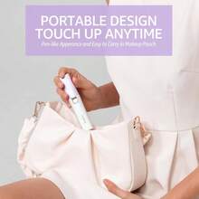 Removedor de vello de cejas para mujer: recargable, 2 en 1, recortadora de cejas y afeitadoras faciales, dispositivo de depilacin elctrico sin dolor para cara, cejas, melocotn, pelusas con luz - Púrpura - Ver 8