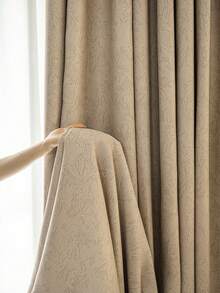 1 pieza Cortina opaca premium gruesa y de alta calidad, diseño de rosa, cortina de lujo para villa, casa de campo, balcón, sala de estar, dormitorio, 450g/m²