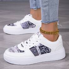 Outdoor Summer Street Style Casual Wear, Birthday Holiday Gift, Colorblock Campus Popular Design - 白黑畫 - 查看 13