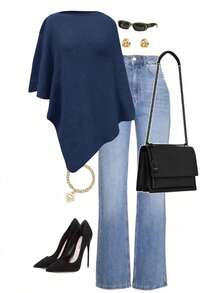 2025 Simple Comfortable Shawl Top, Elegant And Dignified, Spring/Autumn Fashion Elegant Loose Knit Shawl Top, Women, Loose Fit, Lightweight, Autumn, Casual Travel Beach Versatile Style