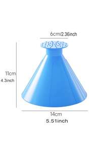 2pcs Windshield Snow Removal Cone-Shaped Ice Scraper Tool, Car Snow Scraper, Ice Scraper
