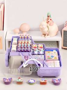 Bow Hair Accessory Storage Box, Cute Hair Clips, Hair Pins, Jewelry, Cosmetics, Dust-Proof Storage Box - Multicolor - View 4
