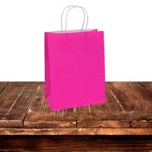 Papel kraft rojo rosado de gran tamaño, 26 x 32 x 12 cm - Rojo - Ver 5