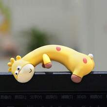 1PC Car Screen Figurine Giraffe Computer Monitor Decor 3D Desk Toy Ornament Creative Screen Craft Figurines For Vehicle Workplace - Multicolor - View 10
