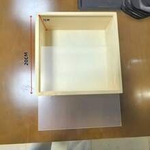 1个7.87英寸镂空木质3D相框，DIY立体展示架，亚克力抛光表面，适用于干花、DIY艺术照片、特殊场合、家居及办公装饰、照片及花卉摆设