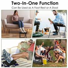 超轻折叠凳，带收纳袋，适用于户外活动——露营、徒步、钓鱼、野餐和登山——轻便便携成人脚凳 - 彩色 - 查看 9