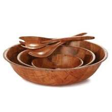 Weavewood Bowl Round (206) - 卡其色 - 查看 3