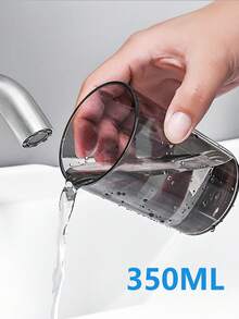 磁吸式悬挂漱口杯，透明简约牙刷杯，家用洗漱杯，壁挂式牙刷杯架