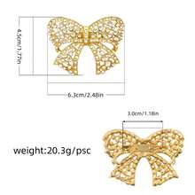 Aluminum Alloy Clothing Brooch, Shoes Accessories, Basic Butterfly Design Aluminum Alloy - Gold - View 3