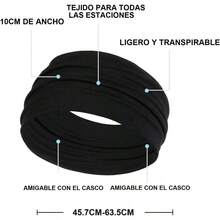 Diademas Deportivas 4 Piezas, Ensanchado Diademas Ejercicio para Mujer Yoga, Diadema Elstica Suave Que Absorbe el Sudor, Adecuada para Mujeres Deportes de Corriendo - black+Blanco+Arroz+Café - Ver 7