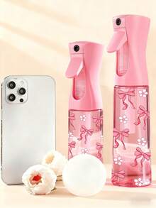 Frasco pulverizador automático contínuo de alta pressão de 200ml/300ml com névoa fina, design de gravata borboleta, recarregável, ideal para viagens. Ferramenta profissional para estilização de cabelo, acessório para produtos de cuidados capilares, item essencial para salões de beleza e viagens. Frasco pulverizador multiuso.