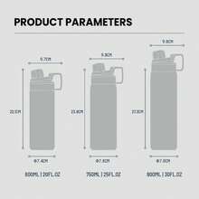 TYESO 900ML (30OZ) Vacuum Insulated Water Bottle With Carrying Handle, Iridescent Colors. Stainless Steel Coffee Cup With Straw, Thermal Bottle, Thermal Cup, 100% Leak-Proof, Keeps Temperature For 24 Hours For Hot/Cold Drinks Or 10 Hours For Hot Drinks. Suitable For Water, Iced Tea, Coffee, Smoothies And Other Beverages. An Ideal Choice For Festive Or Birthday Gifts. - Rosa - 查看 9