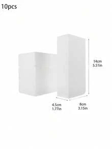 长方形白色多功能花泥砖，方形花泥块，采用聚乙烯（PE）材料制成。适用于DIY鲜花和人造花卉/植物插花装饰，也可用于家居装饰、房间装饰、婚礼装饰、卧室装饰、生日装饰、家居饰品、桌面装饰等。