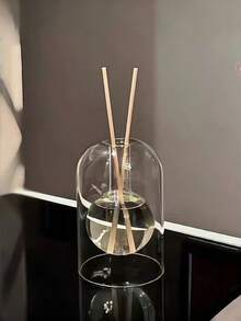 1pc Minimalist High-End Creative Double-Layer Glass Diffuser Bottle, Transparent Flameless Fragrance Diffuser Bottle - Clear - View 8