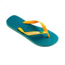 Havaianas Flip-Flops With Brazil Logo. - 綠色 - 查看 2