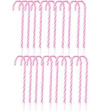 10/20Pcs Candy Cane Pen Christmas Pink Pens With Black Ink For Christmas Holiday Santa Claus Gift New Years Home Party Christmas Decorations Decor Party Gift