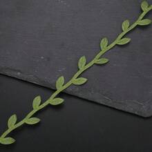 2碼 2.5公分寬絲製葉形手工人造綠葉 婚禮裝飾 DIY花環 禮品 剪貼簿手工藝 仿真花 小葉繩花環 植物藤蔓 家居 婚禮慶典 房間中心裝飾 室外花園 - 多色 - 查看 5