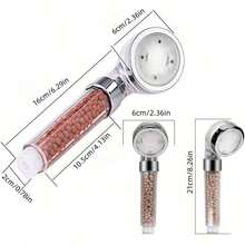 1pc High-Pressure Filter Shower Head, 3-In-1 Digital Display Filter Shower Head With LED Colorful Color-Changing Light, Handheld Filter Shower Faucet, Equipped With Digital Temperature Display And Negative Ion Filter Water Spray Device, Suitable For All Skin Types, Bathroom Accessories Bathroom Accessories Bathroom Tools - Multicolor - View 12