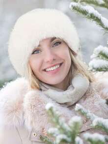 1顶女士纯色毛绒帽，柔软舒适保暖简约风，休闲百搭防风，适合日常佩戴，可搭配围巾，秋冬季装饰 - 彩色 - 查看 9