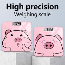 高精度电子体重秤，浴室秤，最大称重396磅，USB供电，适合成人和学生减肥 - 彩色 - 查看 1