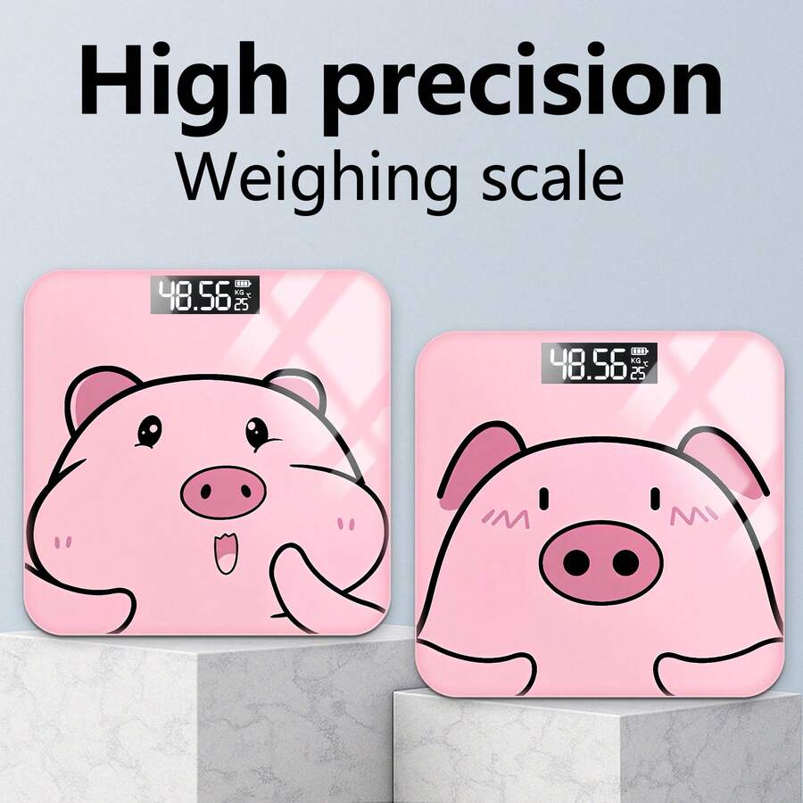 高精度电子体重秤，浴室秤，最大称重396磅，USB供电，适合成人和学生减肥 - 彩色 - 查看 1