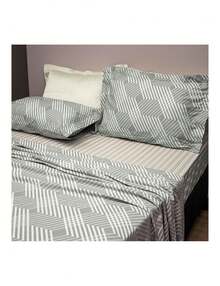 Appel Jogo de Cama Solteiro 3 Peças 100% Algodão Percal 200 Fios Cotton Dreams - Cinza - Visão 1