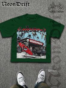 Women T-Shirts - 墨綠色 - 查看 2