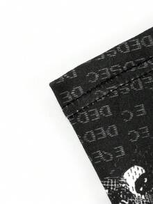 5pcs/Pack Mythical Monkey King Printed Men's Lightweight Long Boxer Briefs - Black - View 6