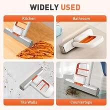Mopa de escritorio sin manos - Diseño de limpieza rápida, plegable y ahorra espacio, sistema de limpieza sin manos - Limpiador de escritorio compacto para el hogar, la oficina, el baño, la cocina - Ideal para espacios pequeños y dormitorios - Material de plástico duradero, mini/pequeña mopa para varios usos, mopa plegable pequeña, mopa para limpiar el piso, mopa extra pequeña, mopa con escurridor, mopa de calidad