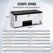 A3 DTF Printer C32 XP600 With Roll Feeder, DTF Transfer Printing Machine With White Ink Circulation System For DIY Clothing - White - View 3