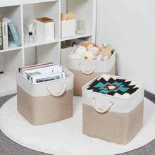 Storage Baskets - Beige + 13 X 13 X 13 Inches - View 6