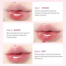 J.M.C.Y 透明唇彩，保湿，不晕染，镜面般光泽唇釉，唇部精华，学生唇膏 - D02 CINNAMON JELLY - 查看 8