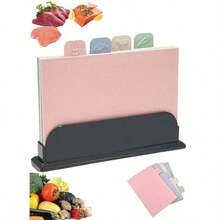 طقم لوح تقطيع إبداعي، لوح تقطيع مانع للانزلاق - متعدد الألوان - مشاهدة 1