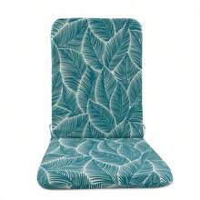 High Back Outdoor Chair Cushions-Water Proof Patio Dining Chair Cushions, Removable Machine-Washable Cover For Camping Beach Picnic Travel 17.72*41.34*1.18in - 藏蓝色 - 查看 5