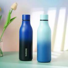 BJPKPK - Botellas de agua aisladas, botella de agua de metal de acero inoxidable de con correa, sin , termo a prueba de fugas, tazas, frascos, botella de agua reutilizable para deportes y(18 onzas Cielo) - Multicolor - Ver 4