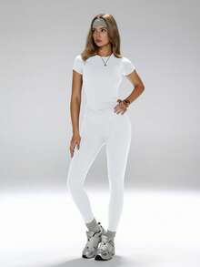 FWH #Todo-Combinable Todo-Estación# Camisa de Estilo Versátil Moldeadora, Estilizadora y Favorecedora en Blanco - Blanco - Ver 8