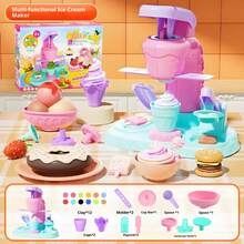 1pc New Ice Cream Maker DIY Clay Modeling Tool Set, Playdough Mold Toys For Kids, Toddlers, Boys/Girls, Birthday/Christmas Gift