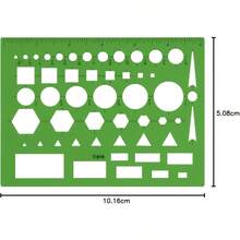 Westcott T-816 - Plantilla para dibujo técnico color verde - como en la foto - Ver 6