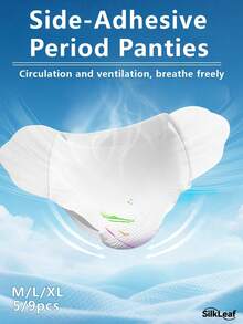 Braguitas menstruales blancas - diseño fácil de poner y quitar