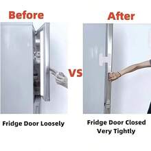 随机款式冰箱安全锁，冰箱门锁扣，冰箱门关闭器，饮水机安全锁，抽屉安全锁，免钻孔自粘式安全锁，自动锁定机制，无需按压，通用型，防止门下垂 - 增强型安全锁扣设计，确保安全关闭