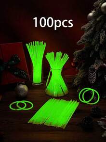 100/50PCS High-Quality Bucket Fluorescent Sticks, Can Continuously Glow For 9 To 12 Hours, Suitable For Outdoor Camping, Super Bright Fluorescent Sticks, Birthday Gifts, Gift Recommendations, Colorful Wedding Fluorescent Sticks, Neon Party, Bar, Nightclub, Gifts, Party Lighting Supplies, New Year Gifts, Carnival Party Supplies, Birthday Gifts, Gift Recommendations, Night Light Party Supplies, Perfect Party Decorations, No Power Supply Required.