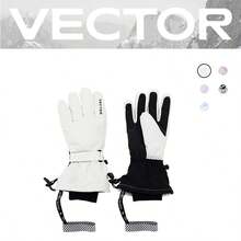 VECTOR MOTION 5 指滑雪手套男女通用，带皮带，加厚隔热，防水，防滑，3M 衬里，钩环分离手指，适合滑雪、单板滑雪、暖手器、冬季手套、雪地手套