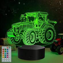 Regalo de coche de carreras para niño, luz de una noche con control remoto, cambio de 16 colores, temporizador, modo de parpadeo RGB y regulable, merchandising de coche de carreras para niños - Color 3 - Ver 19