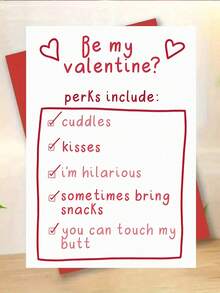 1pc Elegant Valentine's Day/Anniversary Greeting Card. For Husband. Includes Envelope. High-Quality Paper. Wish You Eternal Youth And Good Health. Decorated With Heart Pattern. Perfect Valentine's Day Card From Wife To Husband (4.7 Inches X 6.7 Inches) - Multicolor - View 3