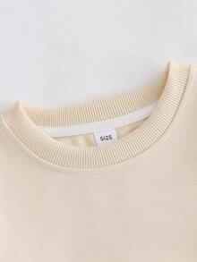 2pcs Set Girls Heart - Element Set, Comfortable Fabric, Spring & Autumn Street Activity & Daily Style - Apricot - View 6