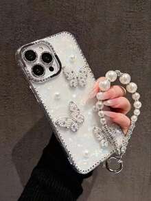 1pc Luxury Electroplated Rhinestone Edged Shiny Star Transparent Full Body Shockproof Phone Case, Compatible With IPhone 17/17 Air/17 Pro/17 Pro Max, 16, 16 Pro, 16 Plus, 16 Pro Max, 15, 14, 14 Pro Max, 13, 12, 11 - 多色 4 - 查看 6