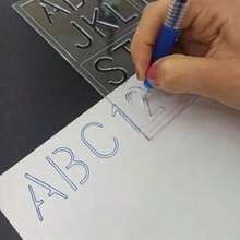 Acrylic Polystyrene Lettering Ruler Kit (3 Units) - Framboise - Voir 3